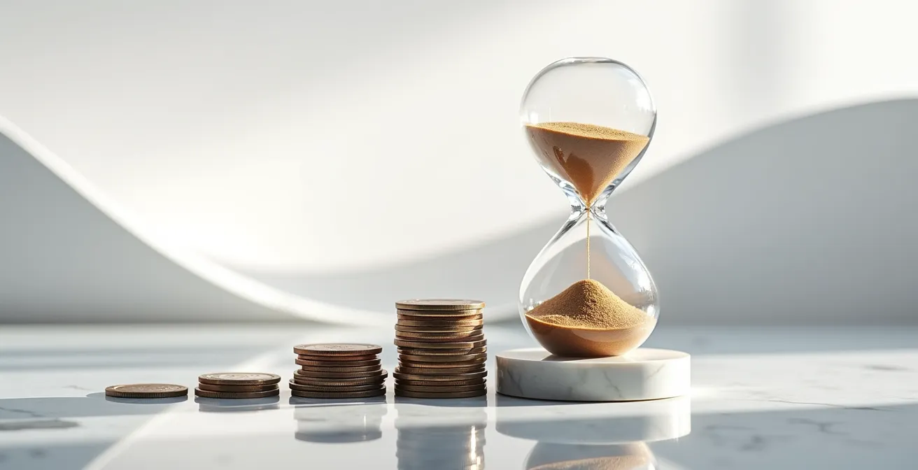 Visual timeline showing the payment flow from client to agency to model with time delays