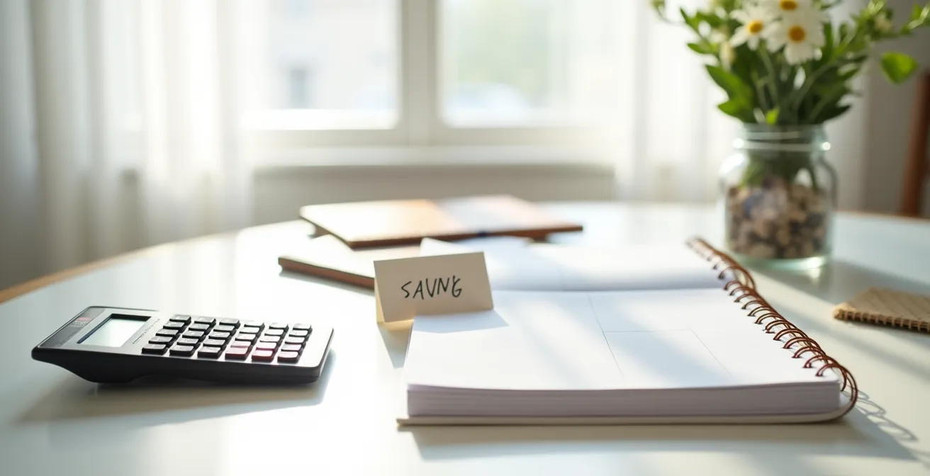 Professional model's organized financial planning workspace